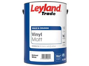 Leyland Vinyl Matt Brilliant White - 5 Litre