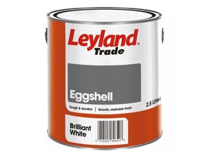 Leyland Vinyl Eggshell Paint Brilliant White - 2.5 Litre