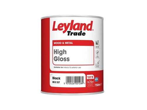 Leyland High Gloss 750ml Black