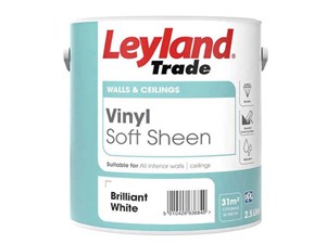 Leyland Soft Sheen Brilliant White Paint - 2.5 Litre