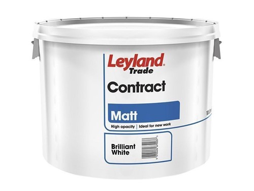 Leyland Trade Contract Matt Emulsion Brilliant White 10L