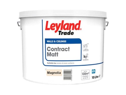 Leyland Trade Contract Matt Emulsion Magnolia 10L