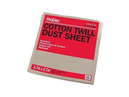 Cotton Twill Dust Sheet [3.6m x 2.7m]