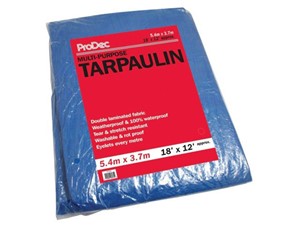 Tarpaulin Blue (Standard) 3.5m x 5.4m (18ft x 12ft)
