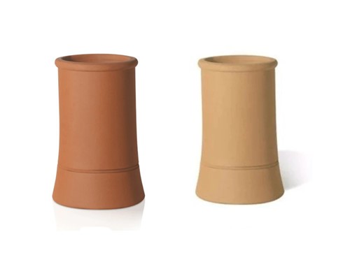 Red Bank Chimney Pot Roll Top Buff 300mm