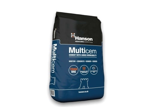 Hanson Castle Multicem Cement in Tough Bag 25kg