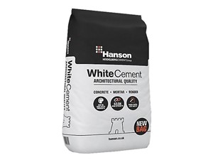 Hanson Castle White Portland Cement 25kg Bag