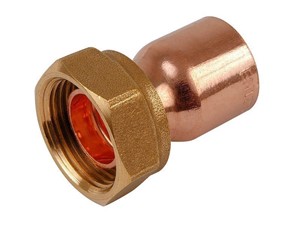 End Feed Straight Tap Connector with Washer 15mm x 3/4in EF62