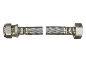 Flexible Tap Connector 15mm x 1/2in - 300mm