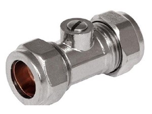 Isolating Valve 15mm [Chrome]