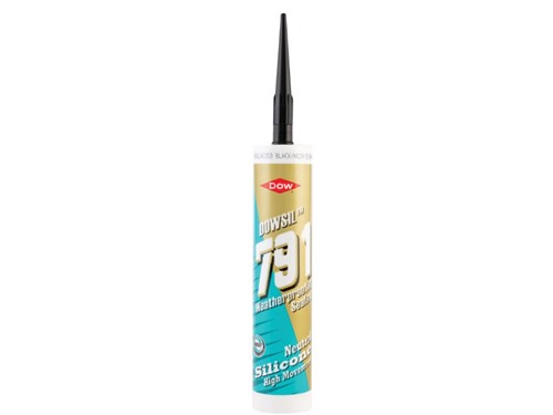 Dowsil Weatherproofing Neutral Silicone Sealant 310ml 791 [Black]