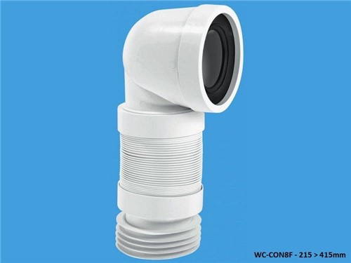 McAlpine Flexible WC Connector 90Deg [215 > 415mm]
