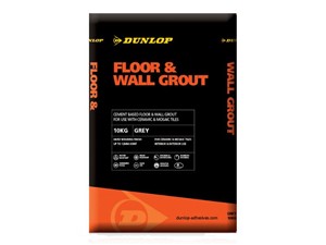 Dunlop Floor and Wall Tile Grout 10kg [Grey]
