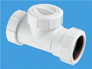 McAlpine Multifit In-Line Non-Return Valve 1 1/2in [White]