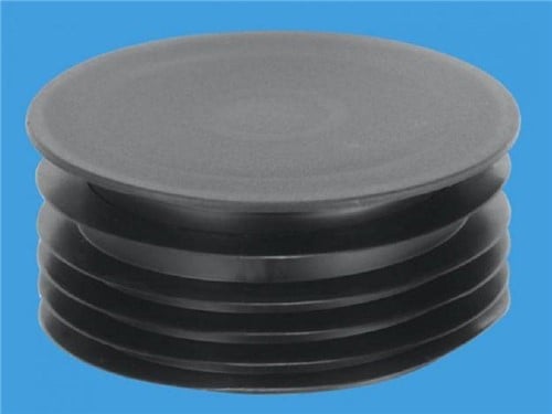 McAlpine Drain Connector Black Cap 110mm