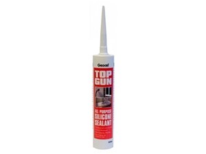 Top Gun Multi Purpose Silicone Sealant 310ml [White]