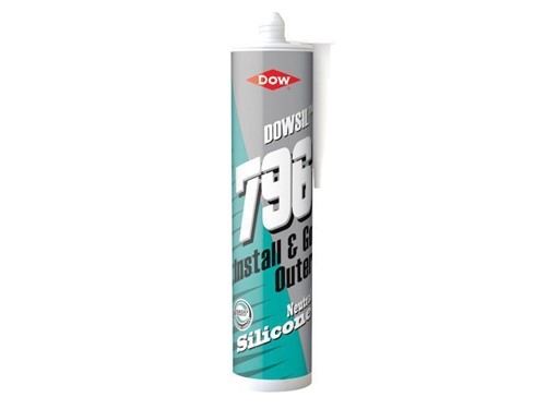 Dowsil PVCu, Wood & Aluminium Neutral Silicone Sealant 310ml 796 [Whit