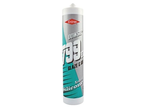 Dowsil Plastic & Glass Neutral Silicone Sealant 310ml 799 EU [Clear]