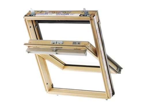 Keylite Centre Pivot Roof Window Hi Therm Pine 780x980mm