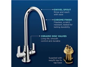 Bristan Echo Easyfit Sink Mixer Tap Chrome