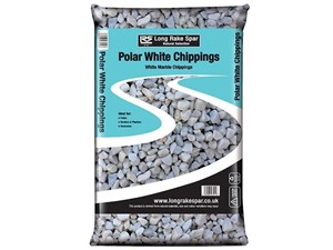 20mm Polar White Chippings - 20kg bag