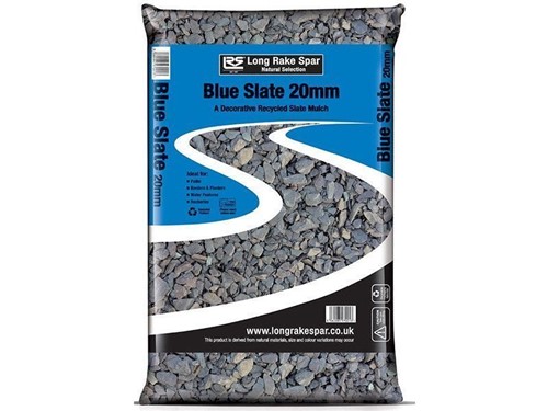 20mm Blue Slate Decorative Gravel - 20kg bag