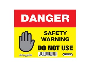 Regin Warning Appliance/Unsafe Tags - Pack of 6