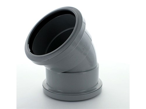 Ring Seal Soil Double Socket Offset Bend 110mm x 135Deg [Grey]
