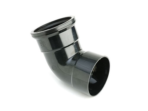Ring Seal Soil Top Offset Bend 110mm x 112.5Deg [Black]