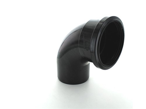 Ring Seal Soil Single Socket Bend 110mm x 82.5Deg [Black]