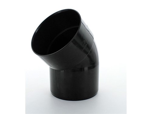 Ring Seal Soil Single Socket Bend 110mm x 135Deg [Black]