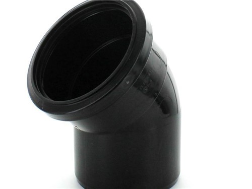 Ring Seal Soil Single Socket Bend 110mm x 112Deg [Black]