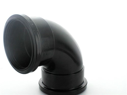 Ring Seal Soil Double Socket Bend 110mm x 92.5Deg [Black]