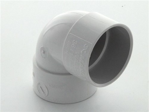 Solvent Waste Knuckle Bend 32mm x 90Deg [White]