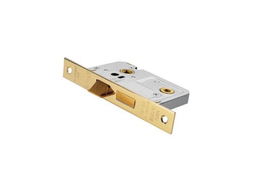 Carlisle Brass Easi-T Bathroom Lock 65mm - Electro Brassed