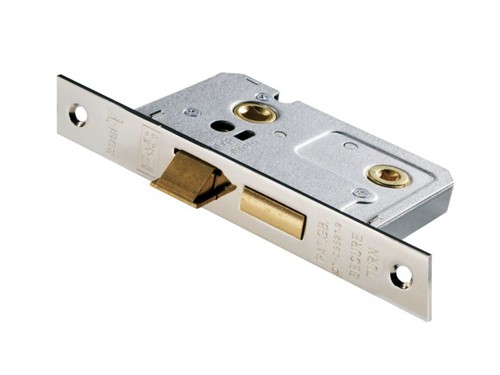 Carlisle Brass Easi-T Bathroom Lock 65mm - Nickel Plate