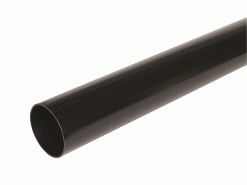 Round Downpipe 68mm x 2.5m [Black]