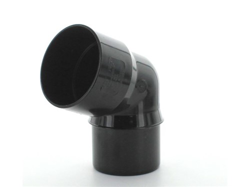 Round Downpipe Offset Bend 68mm x 112.5Deg [Black]