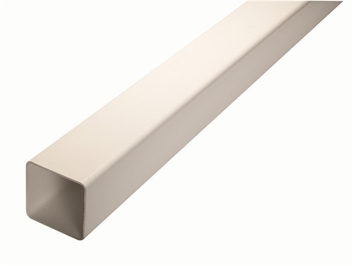 Square Downpipe Length 65mm x 2.5m [White]