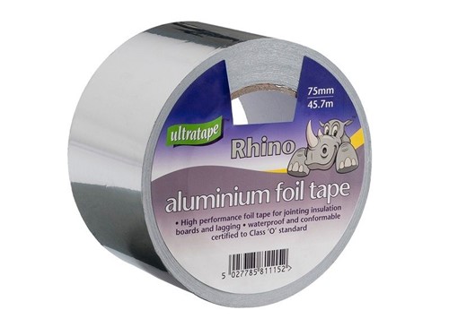 Ultratape Class O Rhino Aluminium Foil Tape 75mm