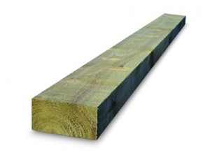 Green Treated Softwood Sleeper 2400 x 200 x 100mm [Green]