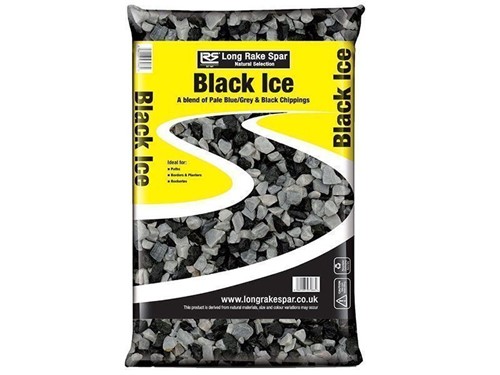 8-16mm Black Ice Decorative Gravel - 20kg bag