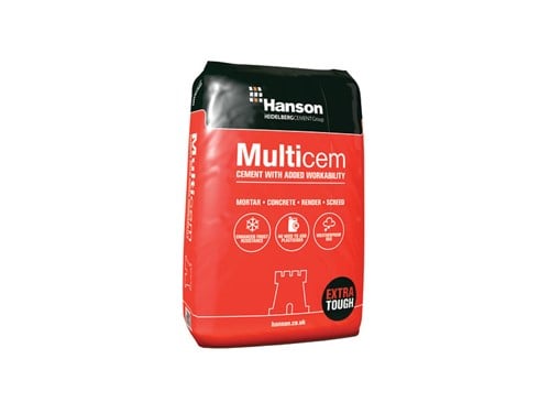 Hanson Castle Multicem Cement in Plastic Bag 25kg