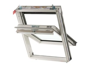 Keylite Centre Pivot Roof Window Hi Therm White 550x780mm