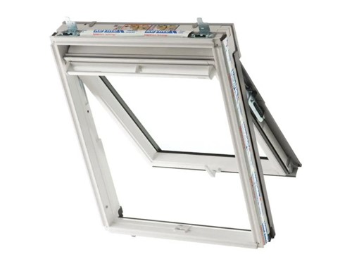 Keylite Top Hung Fire Escape Roof Window 780x1400mm Hi Therm White