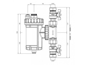 Intaklean 2 Magnetic Filter 28mm