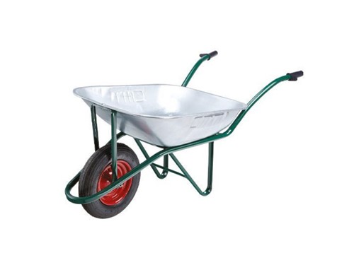 Endurance Heavy Duty Wheelbarrow Puncture Proof Wheel 90L - Galvanised