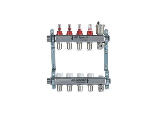 JG Speedfit Underfloor Heating Manifold S/S [4 Zone]