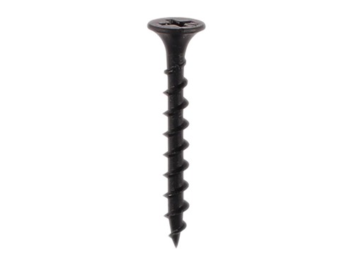 Coarse Drywall Screws PH2 Black - 3.5 x 32mm