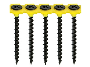 Coarse Collated Drywall Screws Black - 3.5 x 38mm